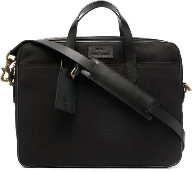 Polo Ralph Lauren Commuter aktetas met logopatch Zwart