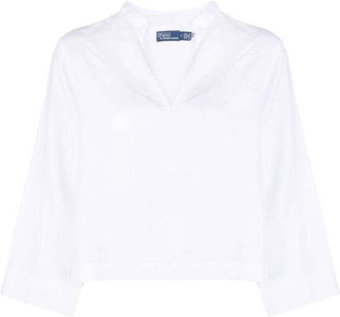 Polo Ralph Lauren Cropped blouse Wit