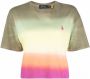 Polo Ralph Lauren Cropped T-shirt Roze - Thumbnail 1