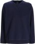 Polo Ralph Lauren Sweater van katoenblend met logo-reliëf Blauw - Thumbnail 1