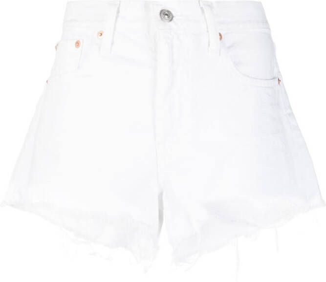 Polo Ralph Lauren Shorts met gerafelde afwerking Wit