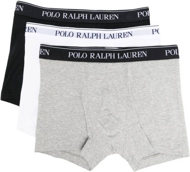 Polo Ralph Lauren Drie slips met logoband Wit