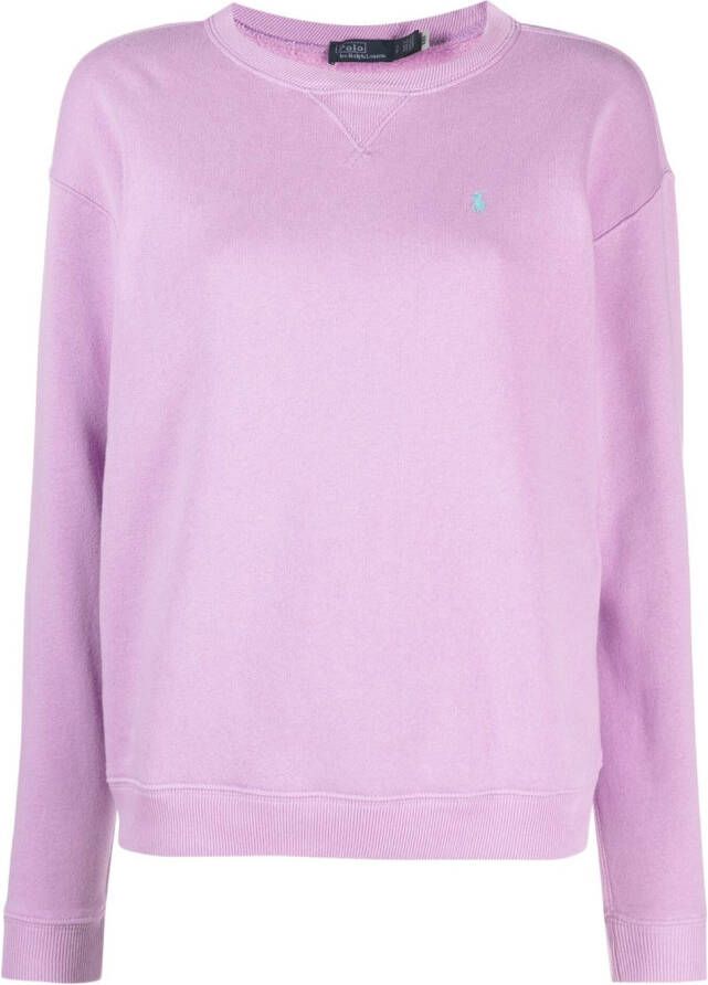 Polo Ralph Lauren Sweater met verlaagde schouders Paars