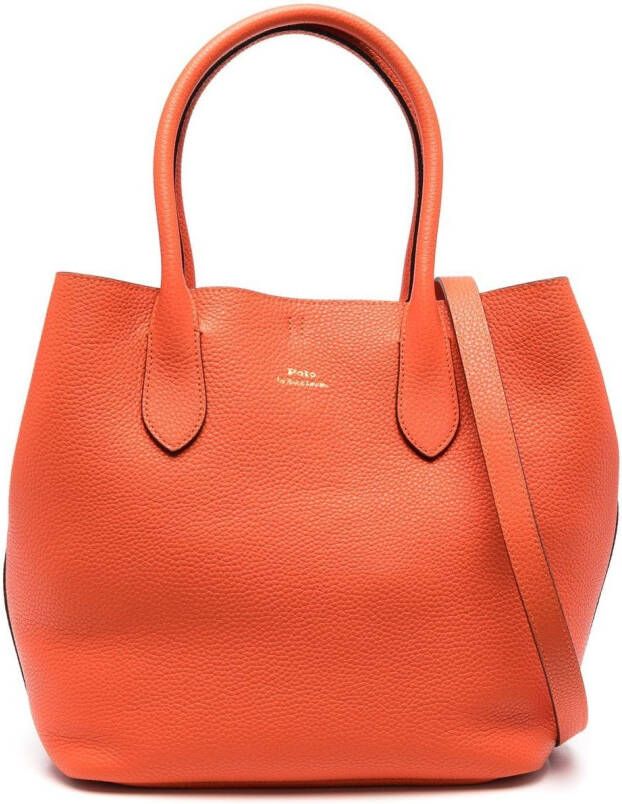 Polo Ralph Lauren Shopper met logo-reliëf Oranje