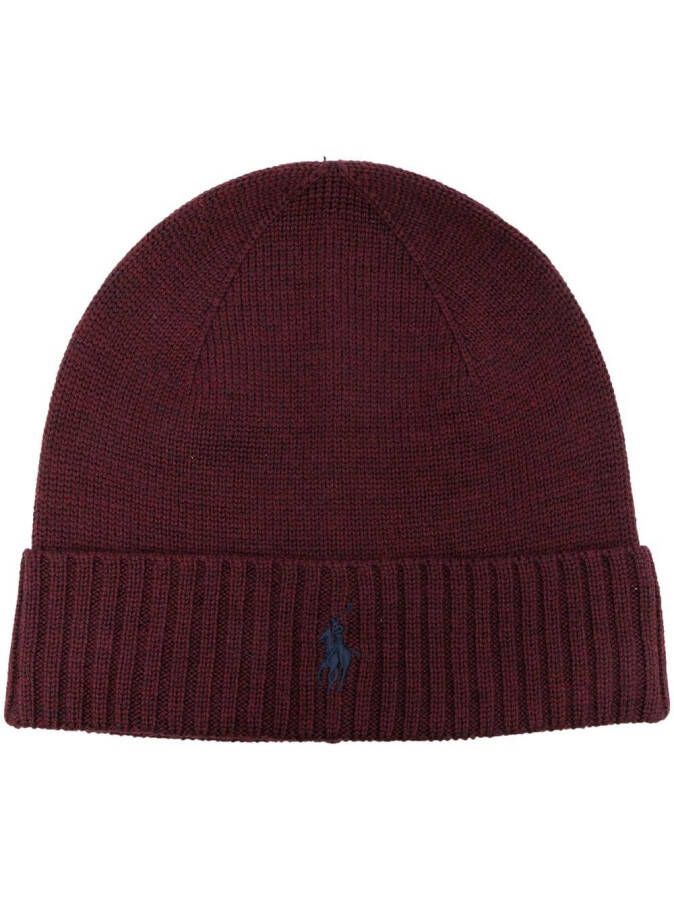Polo Ralph Lauren Muts met geborduurd logo Rood