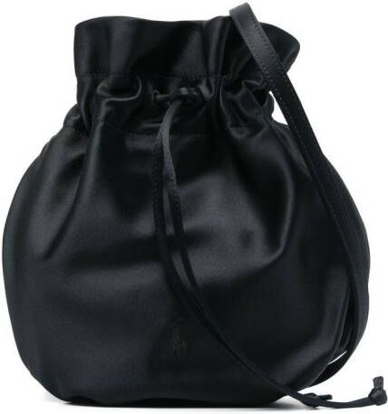 Polo Ralph Lauren Bucket-tas met geborduurd logo Zwart