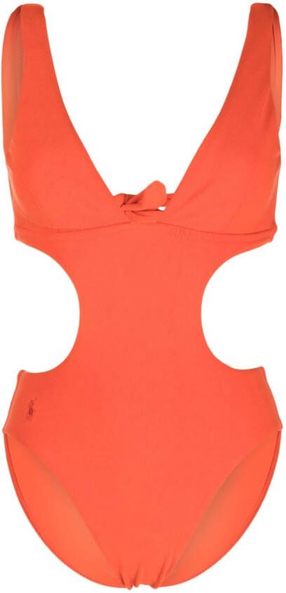 Polo Ralph Lauren Badpak met geborduurd logo Oranje