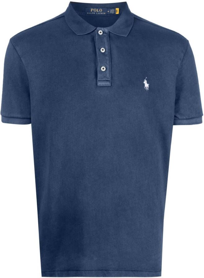 Polo Ralph Lauren Poloshirt met geborduurd logo Blauw
