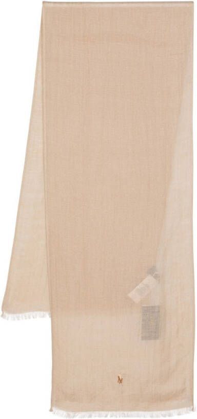 Polo Ralph Lauren Sjaal met geborduurd logo Beige