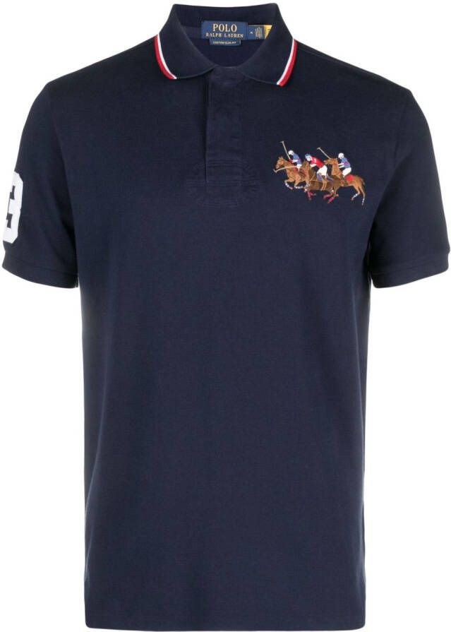 Polo Ralph Lauren Poloshirt met borduurwerk Blauw