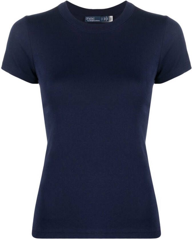 Polo Ralph Lauren Geribbeld T-shirt Blauw