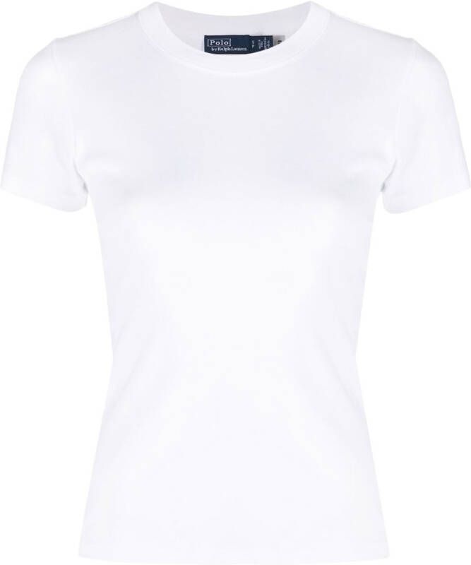 Polo Ralph Lauren Geribbeld T-shirt Wit