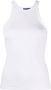 Polo Ralph Lauren Geribbelde tanktop Wit - Thumbnail 1