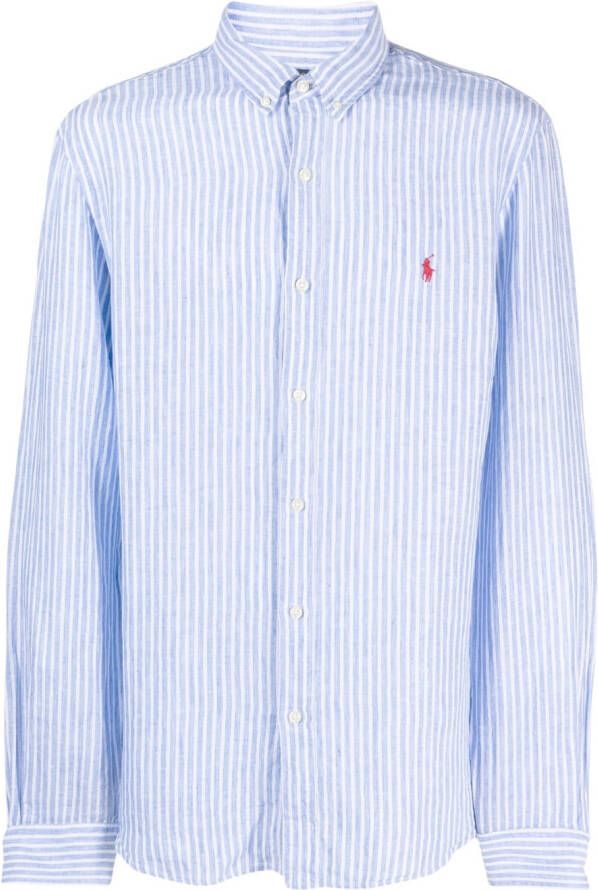 Polo Ralph Lauren Gestreept overhemd Blauw