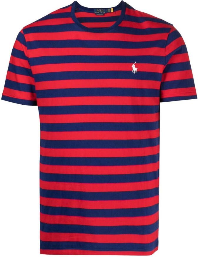 Polo Ralph Lauren Gestreept T-shirt Rood