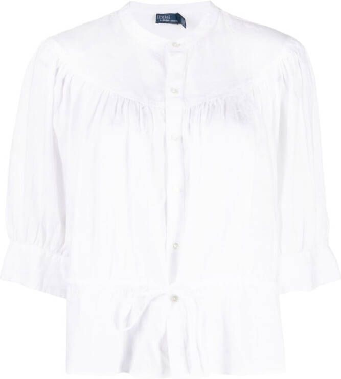 Polo Ralph Lauren Gesmockte blouse Wit