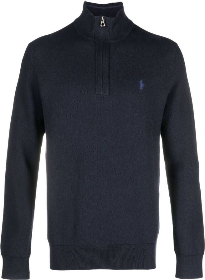 Polo Ralph Lauren Trui met halve rits Blauw