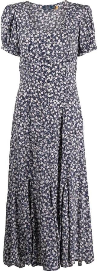 Polo Ralph Lauren Jurk met bloemenprint Blauw