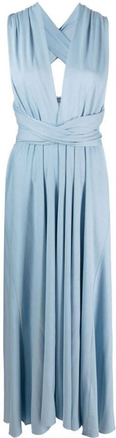 Polo Ralph Lauren Jurk met V-hals Blauw