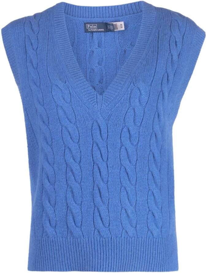 Polo Ralph Lauren Kabelgebreid hemd Blauw