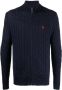 Polo Ralph Lauren Kabelgebreid vest Blauw - Thumbnail 1