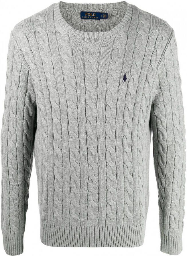Polo Ralph Lauren Kabelgebreide sweater Grijs