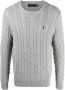 Polo Ralph Lauren Kabelgebreide sweater Grijs - Thumbnail 1