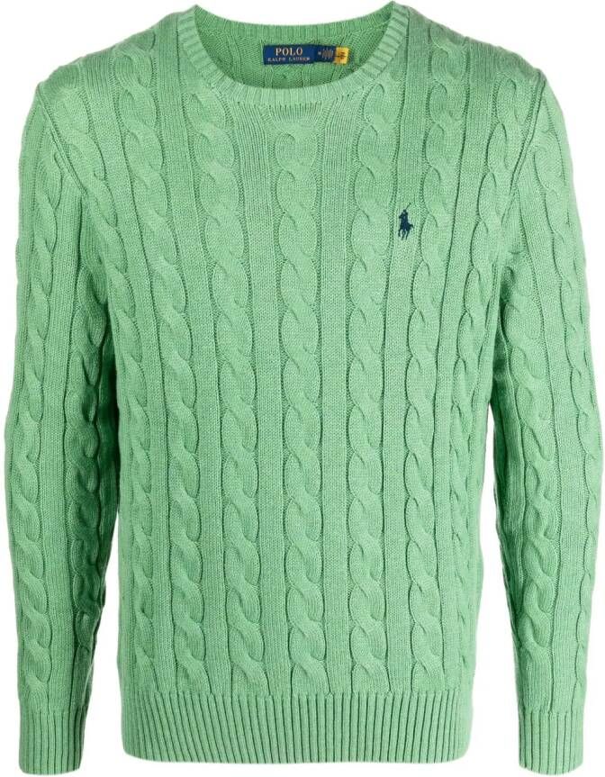 Polo Ralph Lauren Kabelgebreide sweater Groen