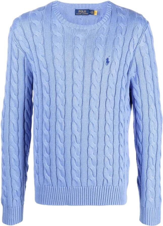 Polo Ralph Lauren Kabelgebreide trui Blauw
