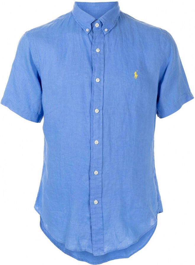 Polo Ralph Lauren Linnen overhemd Blauw