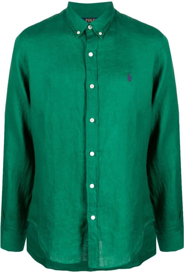Polo Ralph Lauren Linnen overhemd Groen