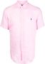 Polo Ralph Lauren Linnen overhemd Roze - Thumbnail 1