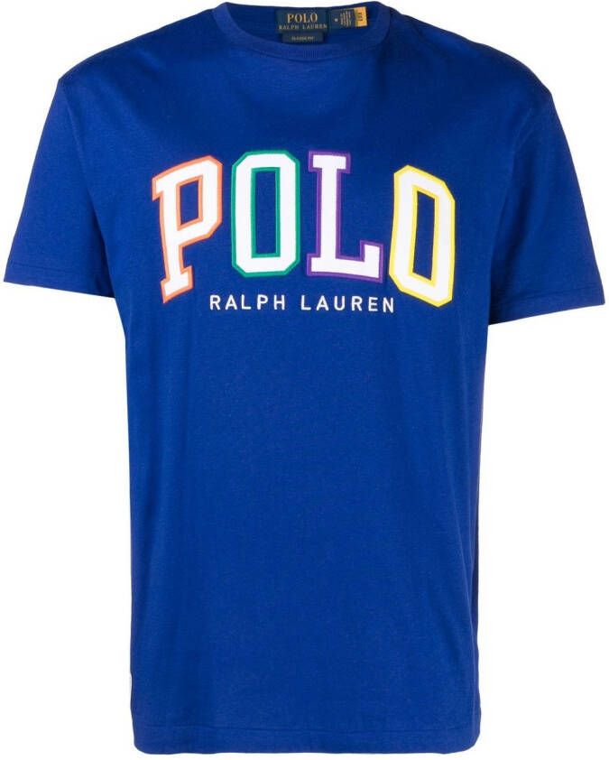 Polo Ralph Lauren T-shirt met logopatch Blauw