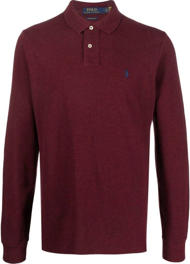 Polo Ralph Lauren Poloshirt met logodetail Rood