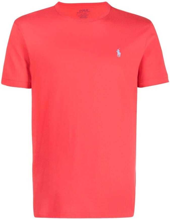 Polo Ralph Lauren T-shirt met logodetail Rood