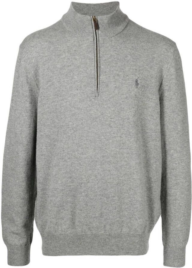 Polo Ralph Lauren Trui met geborduurd logo Grijs