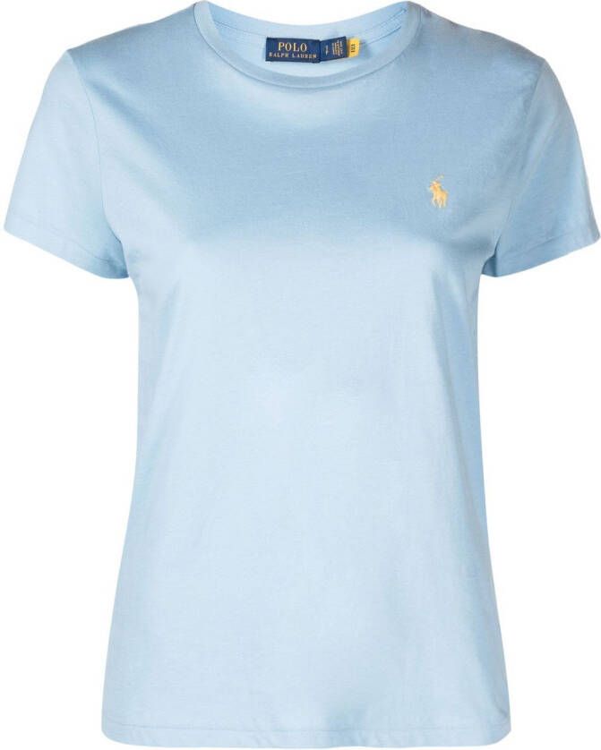 Polo Ralph Lauren T-shirt met geborduurd logo Blauw
