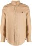 Polo Ralph Lauren Overhemd met geborduurd logo Bruin - Thumbnail 1