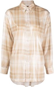 Polo Ralph Lauren Geruite blouse Beige