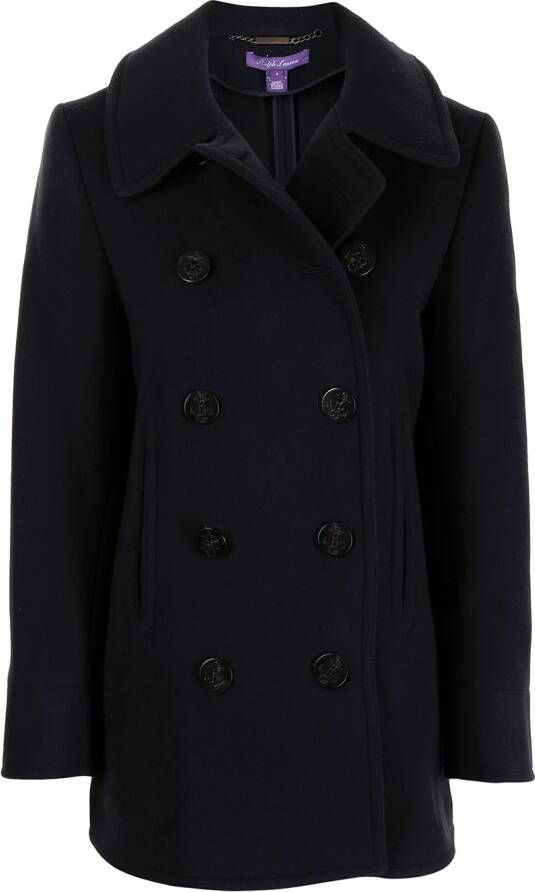 Polo Ralph Lauren Mantel met dubbele rij knopen Blauw