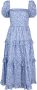 Polo Ralph Lauren Maxi-jurk met pofmouwen Blauw - Thumbnail 1