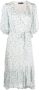 Polo Ralph Lauren Midi-jurk met bloemenprint Blauw - Thumbnail 1