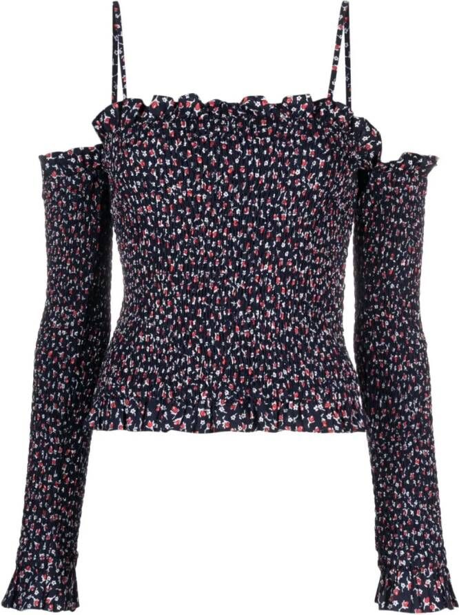 Polo Ralph Lauren Off-shoulder top Blauw