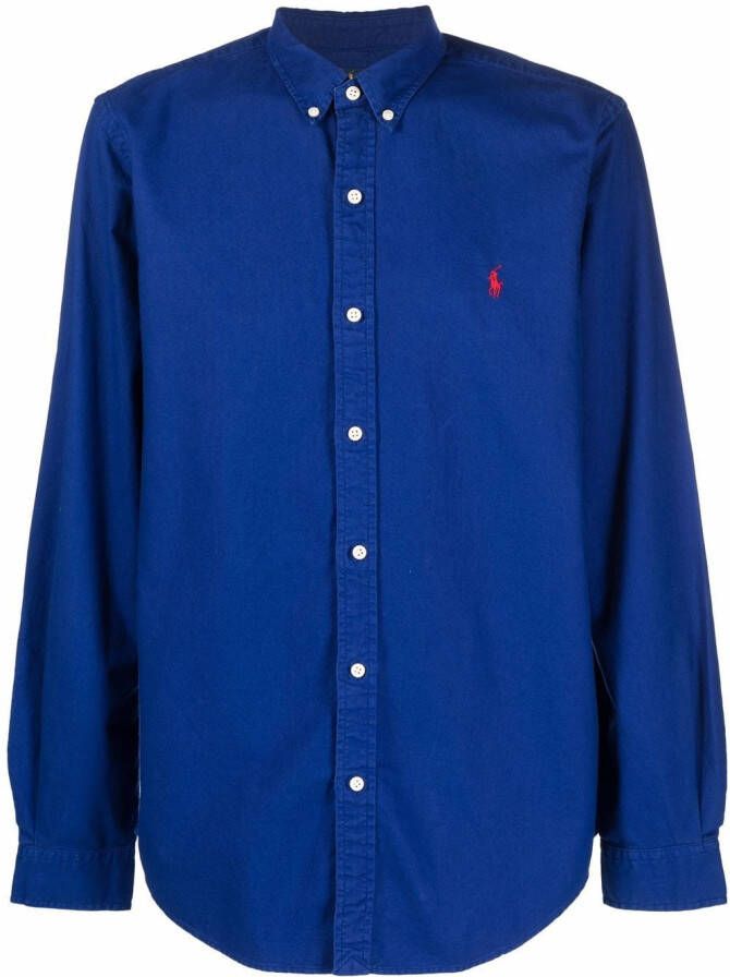 Polo Ralph Lauren Overhemd met borduurwerk Blauw