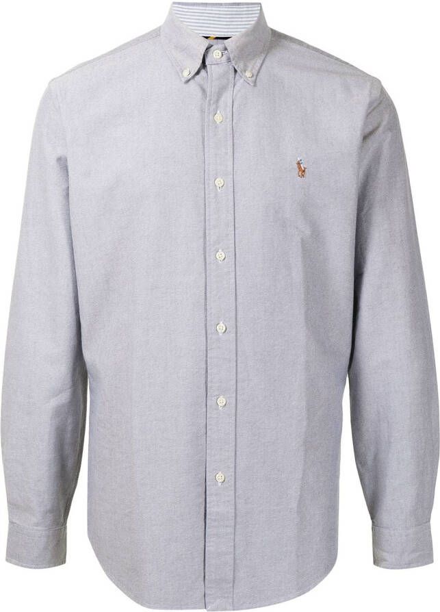 Polo Ralph Lauren Overhemd met borduurwerk Grijs