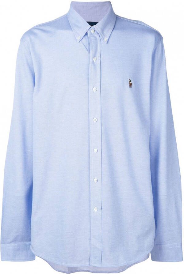 Polo Ralph Lauren Overhemd met geborduurd logo Blauw