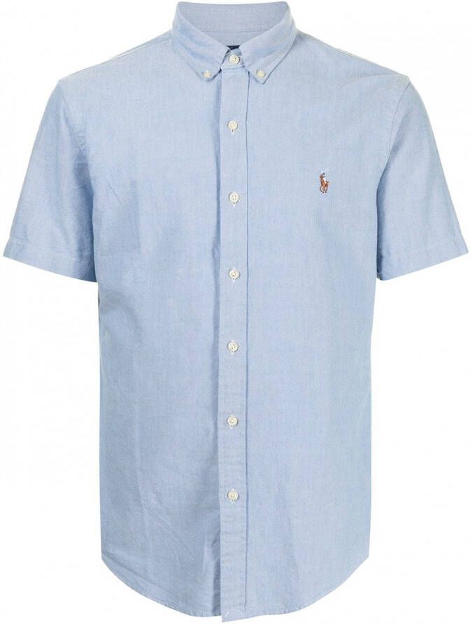 Polo Ralph Lauren Overhemd met geborduurd logo Blauw