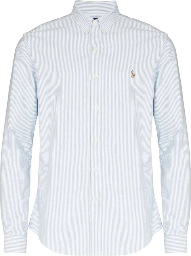 Polo Ralph Lauren Overhemd met geborduurd logo Blauw