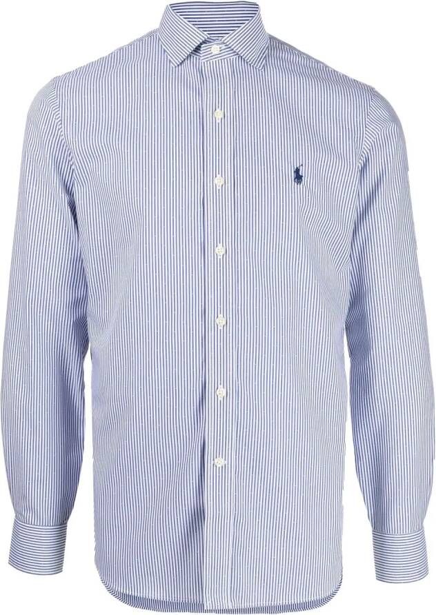 Polo Ralph Lauren Overhemd met geborduurd logo Blauw
