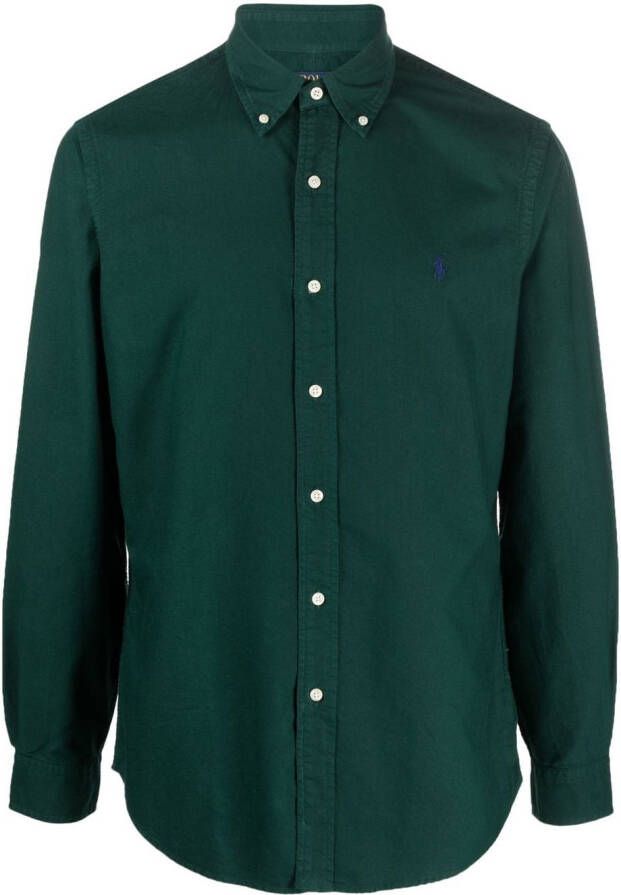 Polo Ralph Lauren Overhemd met geborduurd logo Groen
